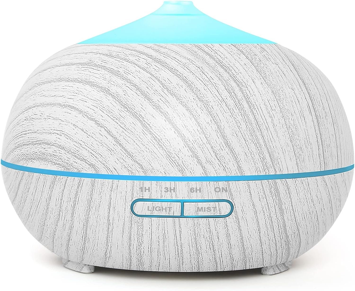 Essential Oil Diffuser Humidifier for Home: 400ml Ultrasonic Electric Aroma Air Diffusers for Large Room – Cool Mist Vaporizer Fragrance Water Humidifiers Timer for Bedroom House, White
