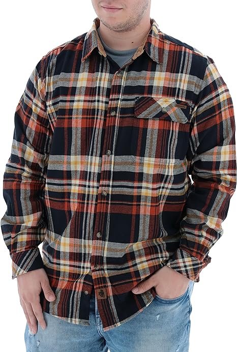 Men’s Buck Camp Flannel Plaid Shirt